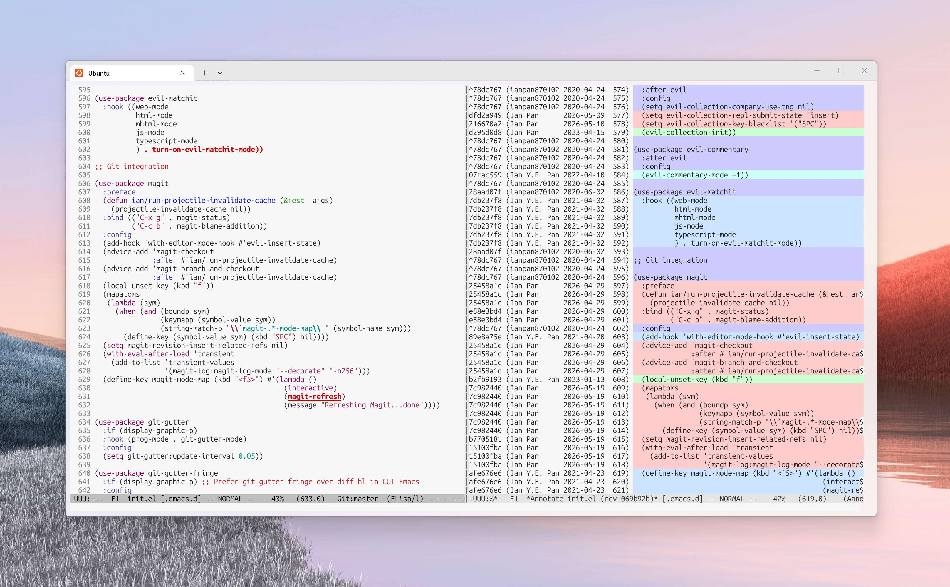 Emacs CV
